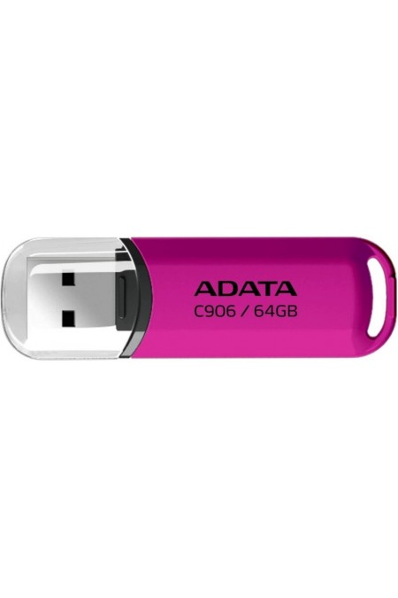 Флешка ADATA C906 USB 2.0 64GB (AC906-64G-RPP) (розовый) 1