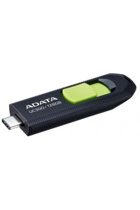 Флешка ADATA UC300 USB Type-C 128GB (ACHO-UC300-128G-RBK/GN) (черный/зеленый) 1