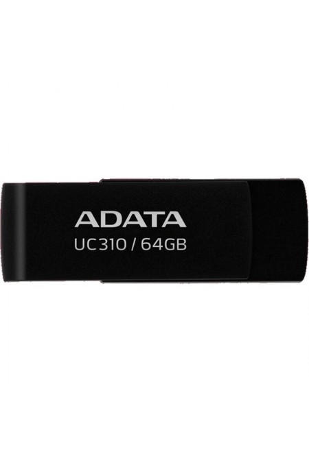 Флешка AData UC310 USB 3.2 64GB (UC310-64G-RBK) (черный) 3