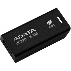 Флешка ADATA UC320 USB 3.2 64GB (UC320-64G-RBK/BK) (черный)