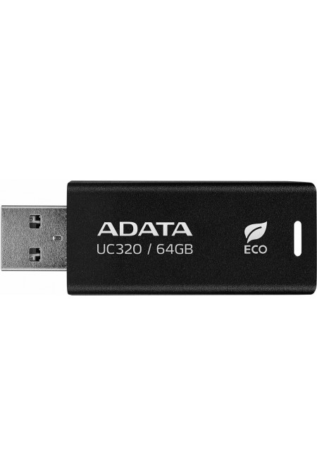 Флешка ADATA UC320 USB 3.2 64GB (UC320-64G-RBK/BK) (черный) 1