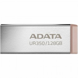 Флешка ADATA UR350 USB 3.2 128GB (UR350-128G-RSR/BG) (серебристый/коричневый)