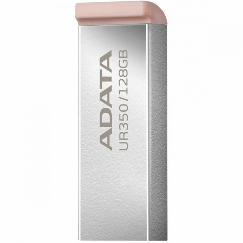 Флешка ADATA UR350 USB 3.2 128GB (UR350-128G-RSR/BG) (серебристый/коричневый) 3