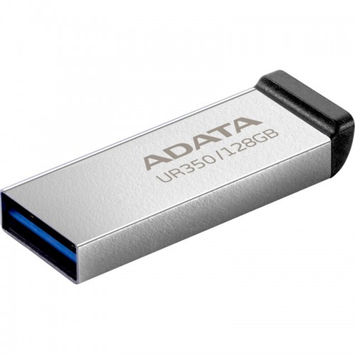 Флешка ADATA UR350 USB 3.2 128GB (UR350-128G-RSR/BK) (серебристый/черный) 