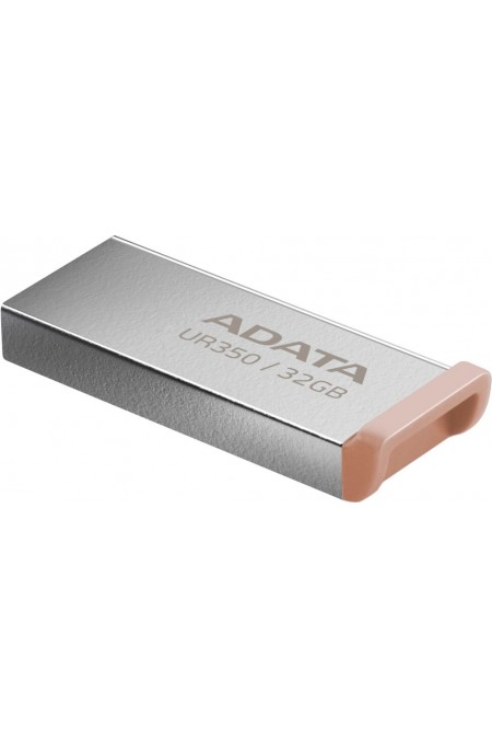 Флешка ADATA UR350 USB 3.2 32GB (UR350-32G-RSR/BG) (серебристый/коричневый) 