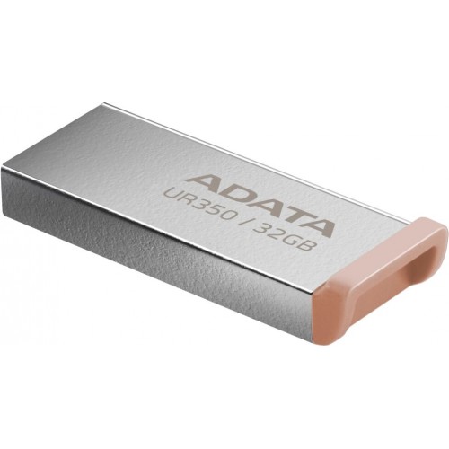 Флешка ADATA UR350 USB 3.2 32GB (UR350-32G-RSR/BG) (серебристый/коричневый) 