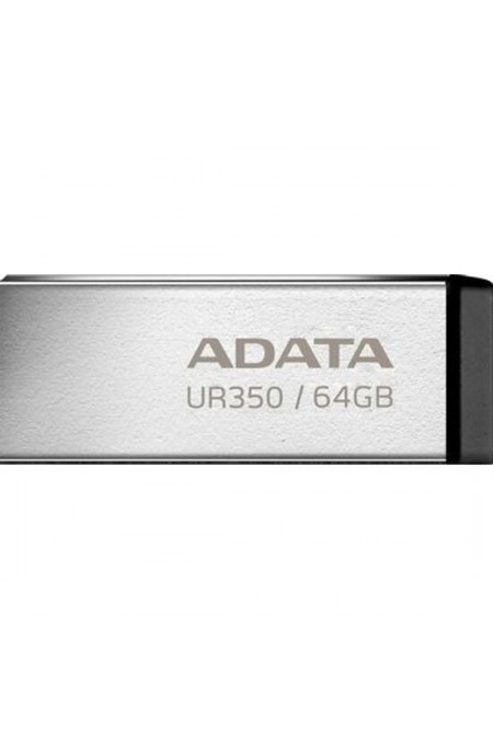 Флешка ADATA UR350 USB 3.2 64GB (UR350-64G-RSR/BK) (металл/черный) 