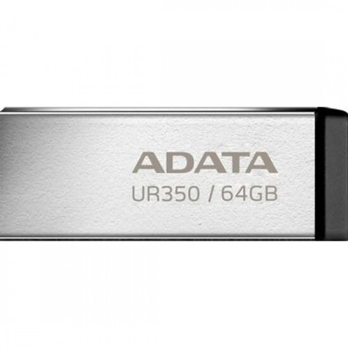 Флешка ADATA UR350 USB 3.2 64GB (UR350-64G-RSR/BK) (металл/черный) 