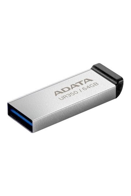 Флешка ADATA UR350 USB 3.2 64GB (UR350-64G-RSR/BK) (металл/черный) 1