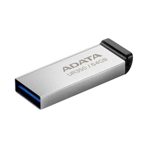 Флешка ADATA UR350 USB 3.2 64GB (UR350-64G-RSR/BK) (металл/черный) 1