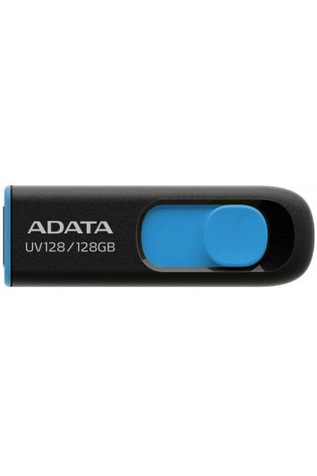 Флешка ADATA UV128 USB 3.0 128GB (AUV128-128G-RBE) (черный/синий) 