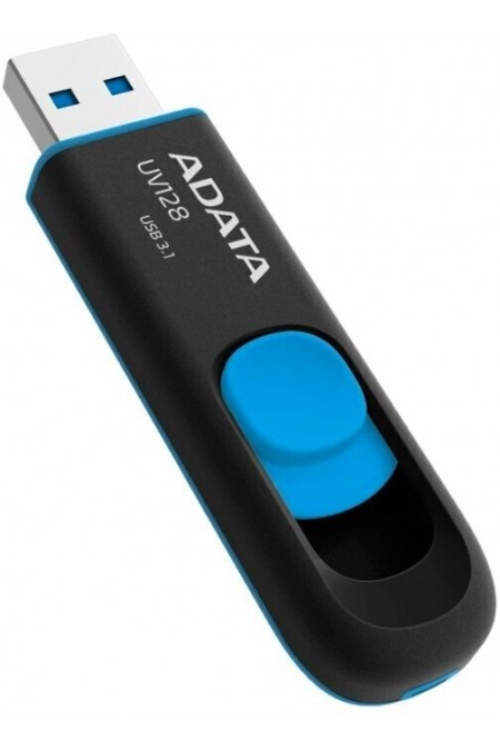 Флешка ADATA UV128 USB 3.0 32GB (AUV128-32G-RBE) (черный/синий) 