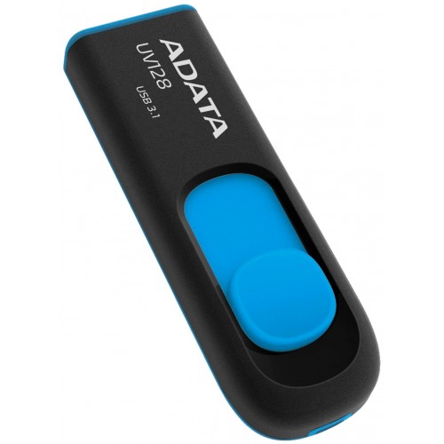 Флешка ADATA UV128 USB 3.0 32GB (AUV128-32G-RBE) (черный/синий) 2