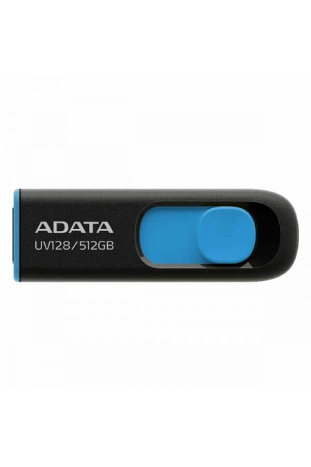 Флешка ADATA UV128 USB 3.0 512GB (AUV128-512G-RBE) (черный/синий) 