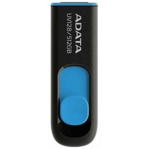 Флешка ADATA UV128 USB 3.0 512GB (AUV128-512G-RBE) (черный/синий) 5