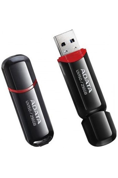 Флешка ADATA UV150 USB 3.0 256GB (AUV150-256G-RBK) (черный) 1