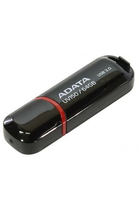 Флешка ADATA UV150 USB 3.0 64GB (AUV150-64G-RBK) (черный) 1