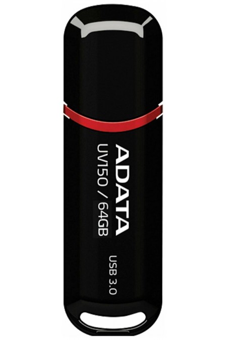 Флешка ADATA UV150 USB 3.0 64GB (AUV150-64G-RBK) (черный) 3