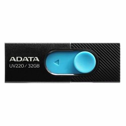 Флешка ADATA UV220 USB 2.0 32GB (AUV220-32G-RBKBL) (черный/голубой)