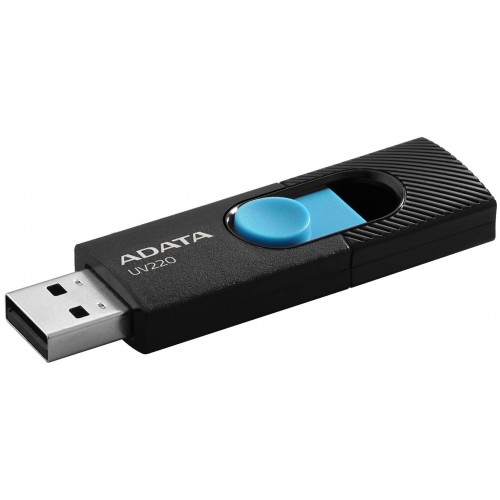 Флешка ADATA UV220 USB 2.0 32GB (AUV220-32G-RBKBL) (черный/голубой) 2
