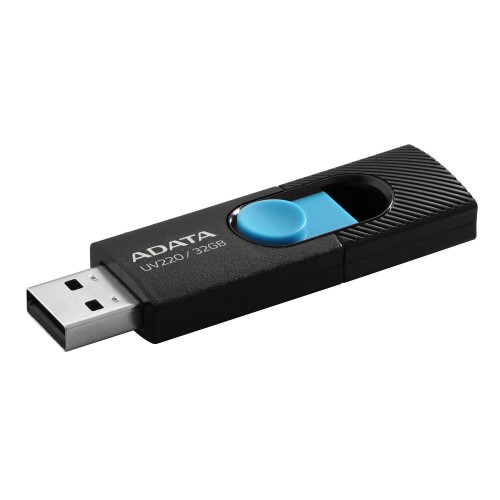 Флешка ADATA UV220 USB 2.0 32GB (AUV220-32G-RBKBL) (черный/голубой) 4