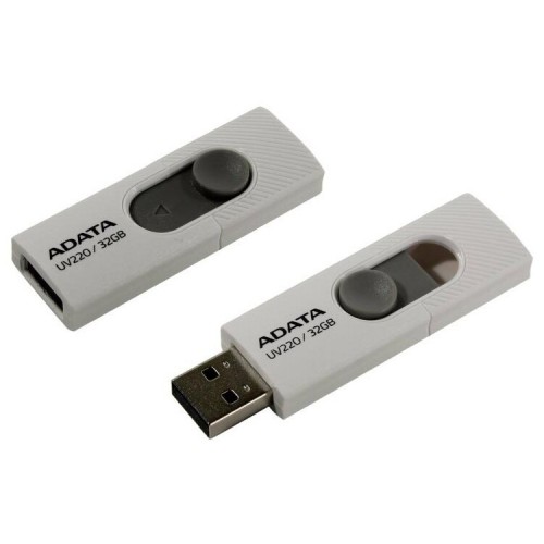 Флешка ADATA UV220 USB 2.0 32GB (AUV220-32G-RWHGY) (белый/серый) 2