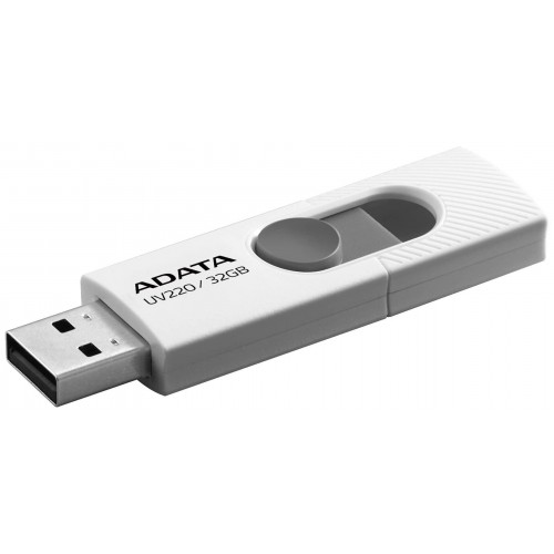 Флешка ADATA UV220 USB 2.0 32GB (AUV220-32G-RWHGY) (белый/серый) 3