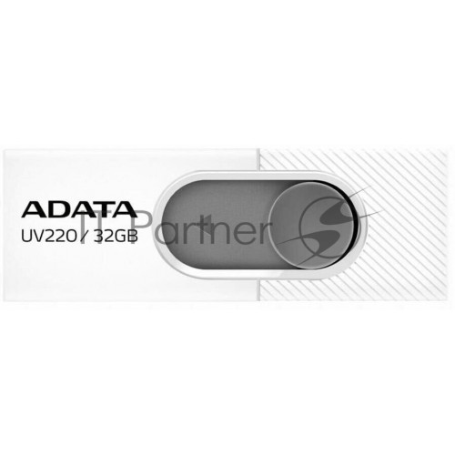 Флешка ADATA UV220 USB 2.0 32GB (AUV220-32G-RWHGY) (белый/серый) 4