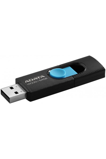 Флешка ADATA UV220 USB2.0 64GB (AUV220-64G-RBKBL) (черный/синий) 1