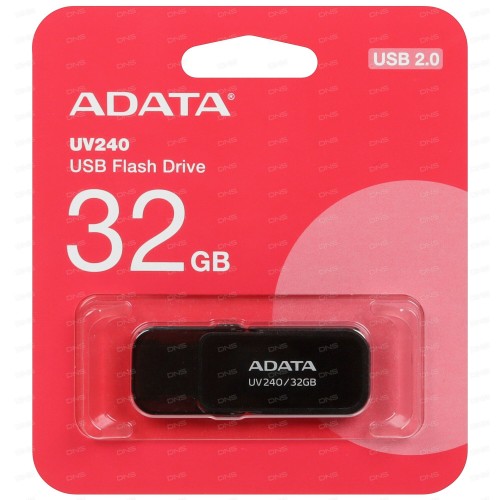 Флешка ADATA UV240 USB 2.0 32GB (AUV240-32G-RBK) (черный) 