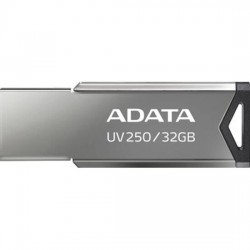 Флешка ADATA UV250 USB 2.0 32GB (AUV250-32G-RBK) (серебристый)