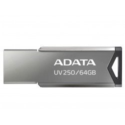 Флешка ADATA UV250 USB 2.0 64GB (AUV250-64G-RBK) (серебристый)