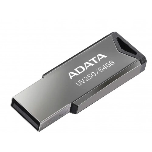 Флешка ADATA UV250 USB 2.0 64GB (AUV250-64G-RBK) (серебристый) 1