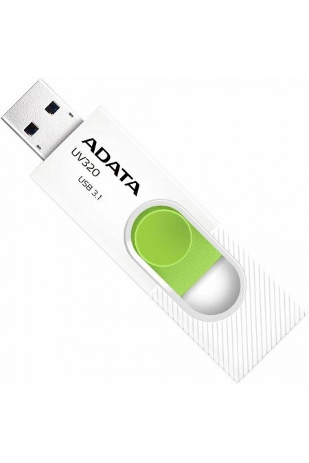 Флешка ADATA UV320 USB 3.2 Gen1 512GB (AUV320-512G-RWHGN) (белый/зеленый) 1