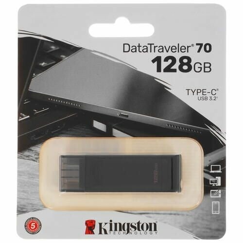 Флешка Kingston DataTraveler 70 128GB (черный) 5