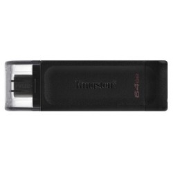 Флешка Kingston DataTraveler 70 USB 3.2 Type-C 64GB (черный)