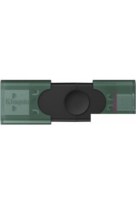 Флешка Kingston DataTraveler Duo G2 USB 3.0 128GB (DTDEG2/128GB) (зеленый/черный) 