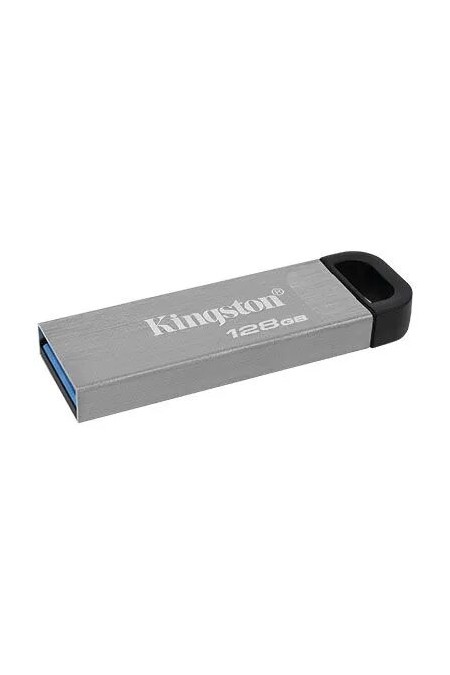 Флешка Kingston DataTraveler Kyson 128GB (DTKN/128GB) (серебристый/серый) 1