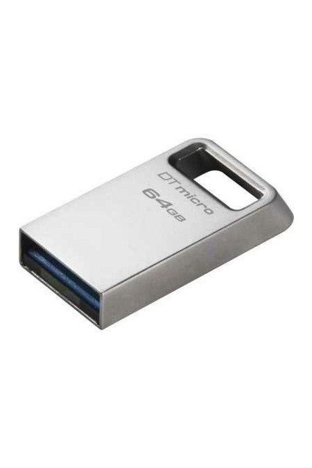 Флешка Kingston DataTraveler Micro USB 3.0 64GB (DTMC3G2/64) (серебристый) 