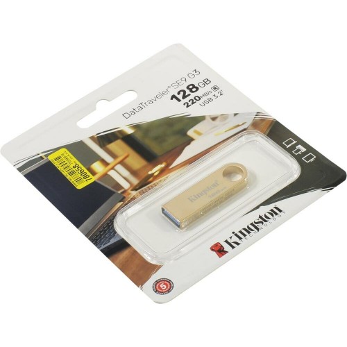 Флешка Kingston DataTraveler SE9 G3 DTSE9G3 USB 3.2 128GB (золотой) 5