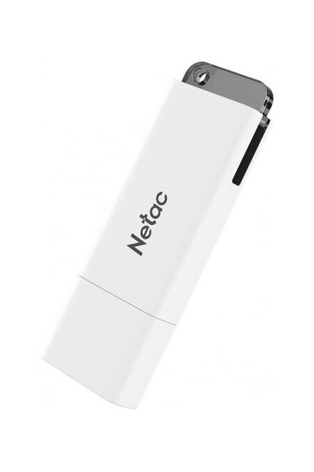Флешка Netac U185 USB 3.2 16GB (NT03U185N-016G-30WH) (белый/черный) 