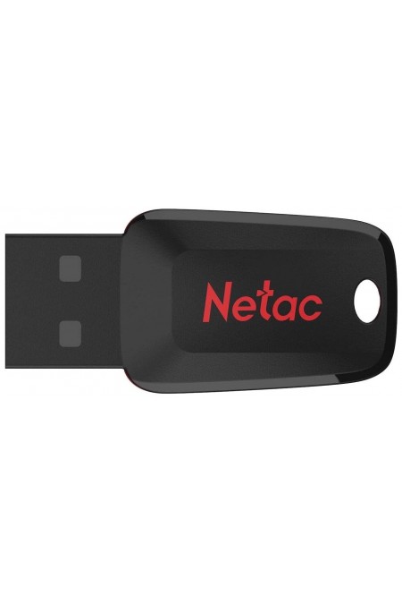Флешка Netac U197 USB 2.0 128GB (NT03U197N-128G-20BK) (черный/красный) 