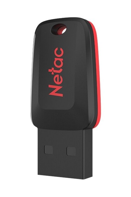 Флешка Netac U197 USB 2.0 128GB (NT03U197N-128G-20BK) (черный/красный) 2