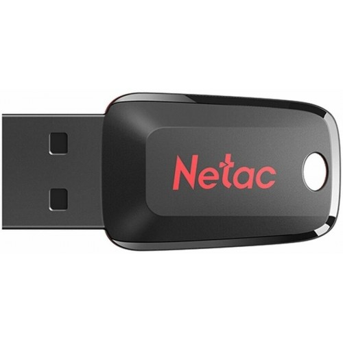 Флешка Netac U197 USB 2.0 128GB (NT03U197N-128G-20BK) (черный/красный) 7