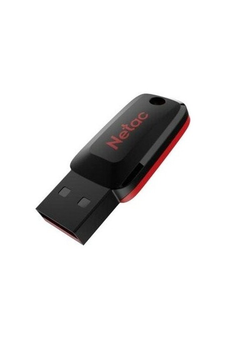 Флешка Netac U197 USB 2.0 4GB (NT03U197N-004G-20BK) (черный/красный) 