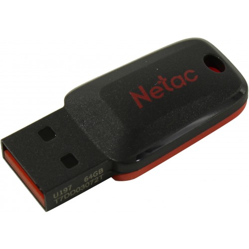 Флешка Netac U197 USB2.0 64GB (NT03U197N-064G-20BK) (черный) 5