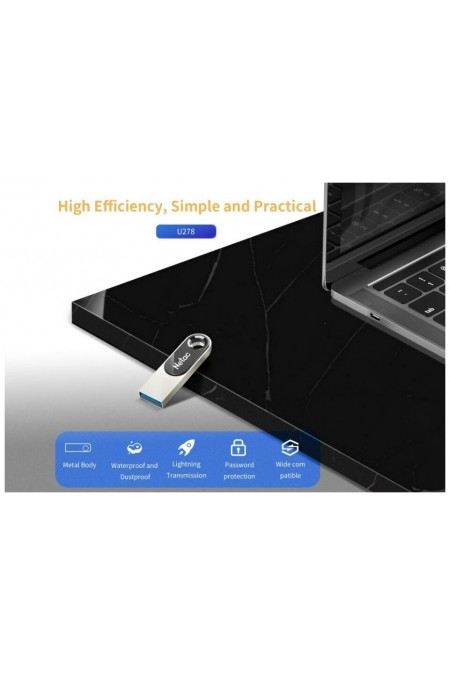 Флешка Netac U278 USB2.0 32GB (NT03U278N-032G-20PN) (серебристый) 4