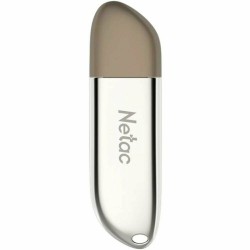 Флешка Netac U352 256GB (NT03U352N-256G-30PN) (серебристый/бежевый)