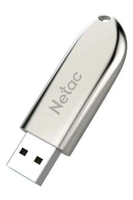 Флешка Netac U352 (NT03U352N-032G-32PN) USB 3.0 32GB (серебристый/коричневый) 2