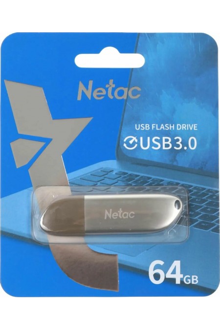Флешка Netac U352 (NT03U352N-064G-32PN) USB3.0 64GB (серебристый/коричневый) 4